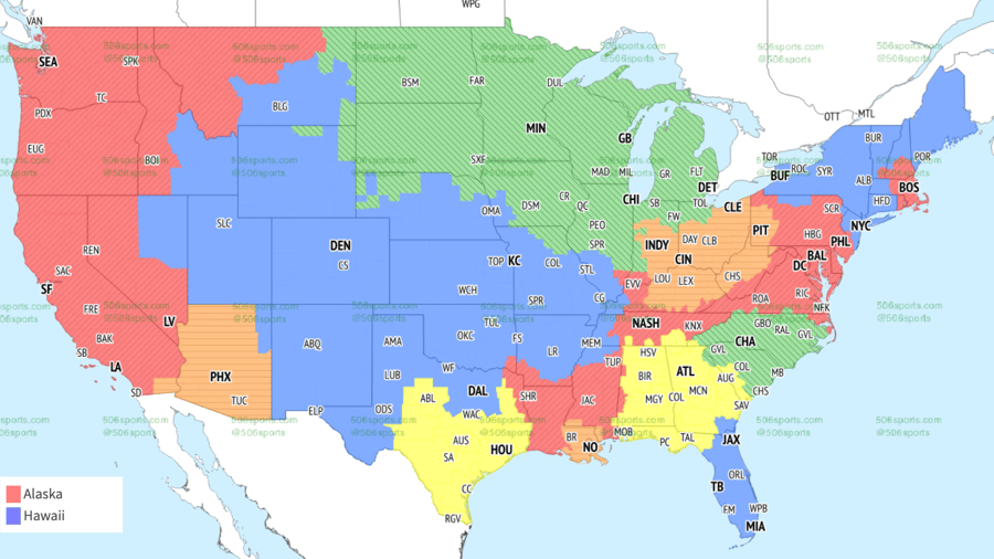 NFL coverage map Week 5 FOX